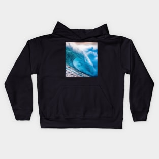 Crystal Clear Aqua Blue Ocean Water Kids Hoodie